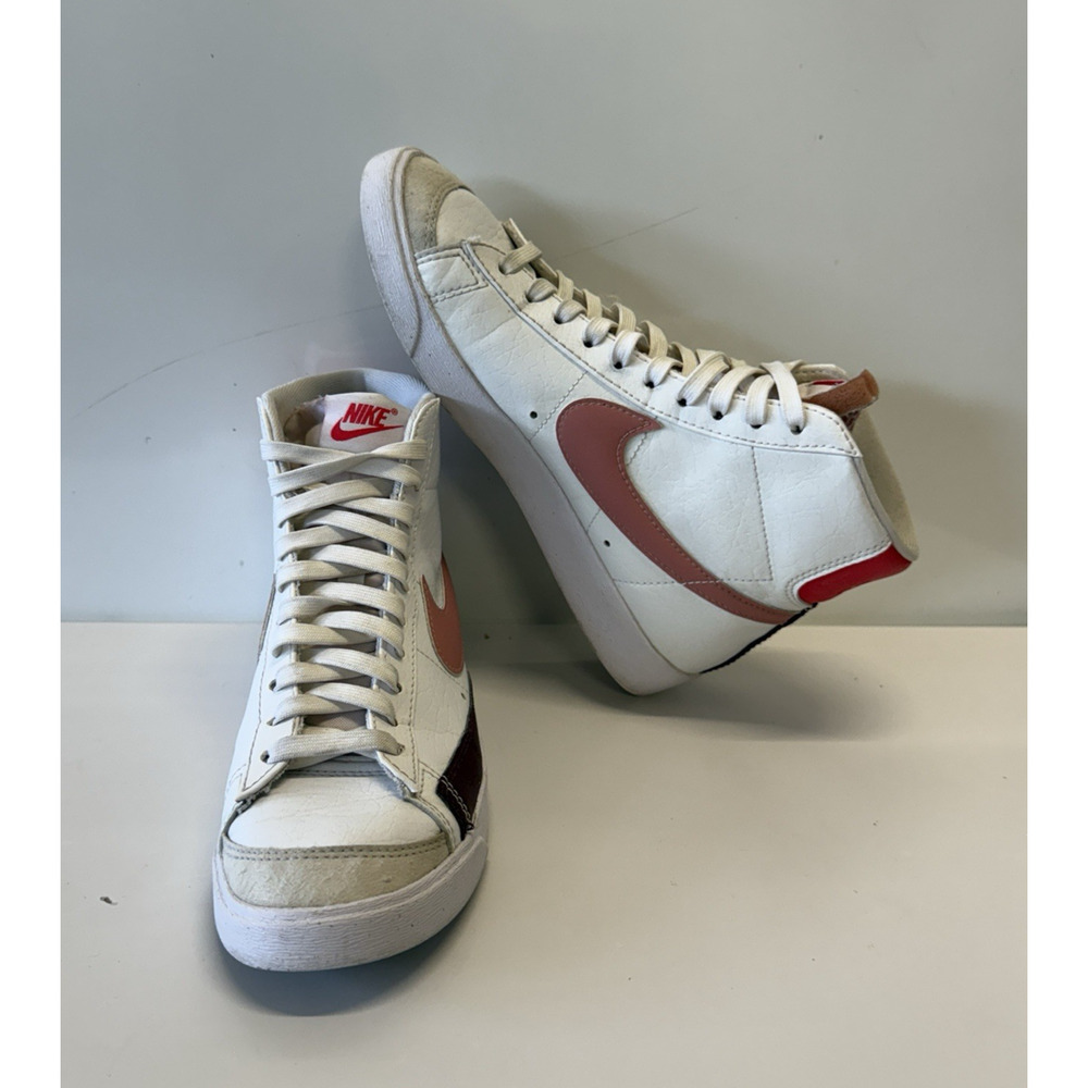 Nike Women's Blazer Mid '77 Next Nature White/Red Stardust-Night Maroon size 7